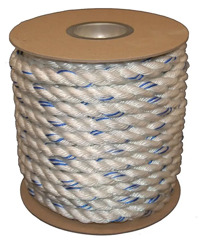 Combo Safety Rope White w/ Blue Tracer 300'