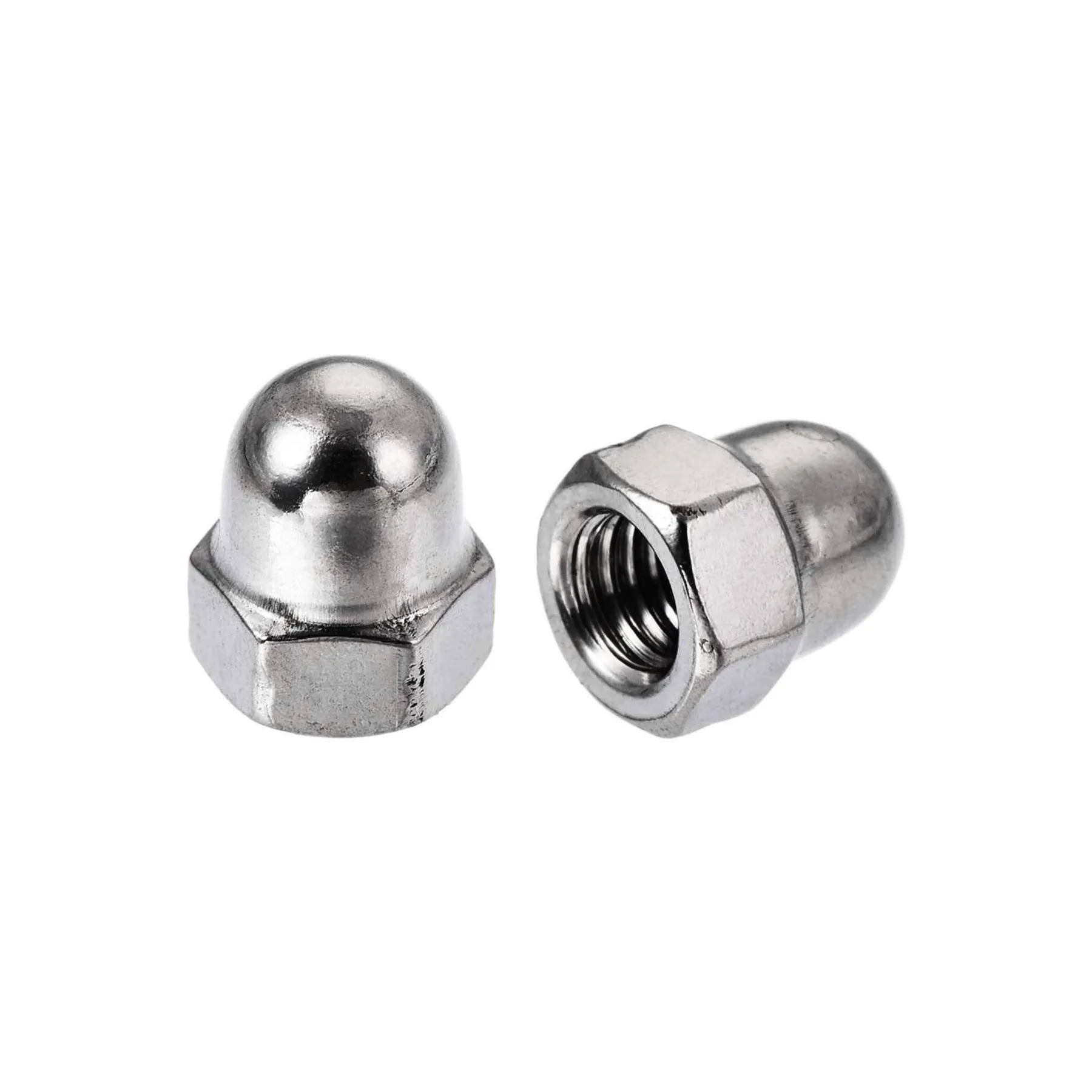 M5 Dome Nuts Mild Steel with Zinc Plating (Dia. 5mm)