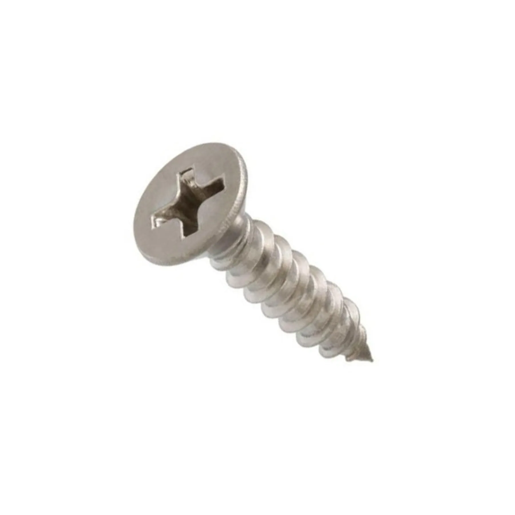No.8(4.2mm) X 9.5mm Phillips CSK SS 304 Self Tapping Wood Screw (Dia. 4.2mm, Length 9.5mm)