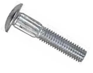 Ribbed Neck Steel Zinc Plated Carriage Bolts 3/8-16 X 1-1/2